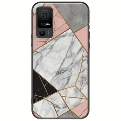 The Marble Collection - Modern TCL 40 NXTPAPER 5G Black TPU (Μαύρη Σιλικόνη)