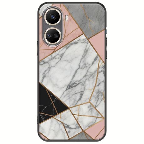 The Marble Collection - Modern Huawei Nova 10 SE Black TPU (Μαύρη Σιλικόνη)