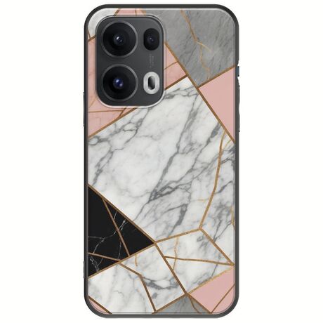 The Marble Collection - Modern Oppo Reno 13 Pro 5G Black TPU (Μαύρη Σιλικόνη)