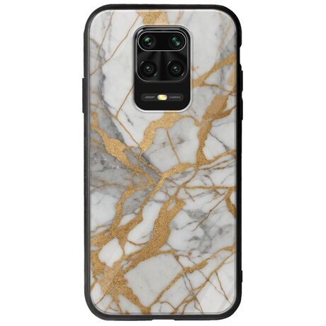 The Marble Collection - Elegance Xiaomi Redmi Note 9S / 9 Pro / 9 Pro Max Groove TPU (Tempered Glass και TPU)