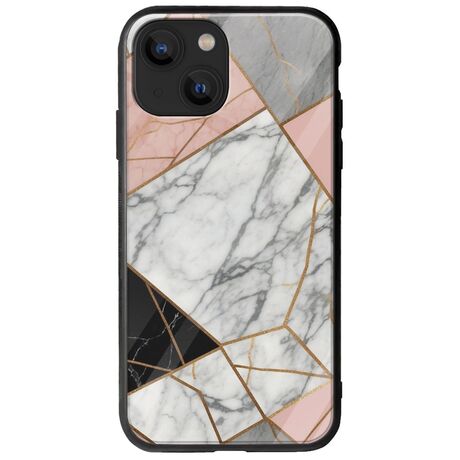 The Marble Collection - Modern iPhone 13  Groove TPU (Tempered Glass και TPU)