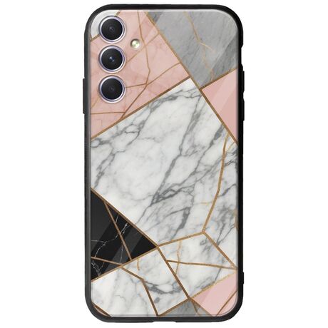 The Marble Collection - Modern Samsung Galaxy A54 5G Groove TPU (Tempered Glass και TPU)