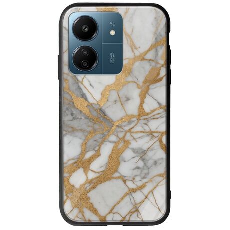 The Marble Collection - Elegance Xiaomi Redmi 13C Groove TPU (Tempered Glass και TPU)