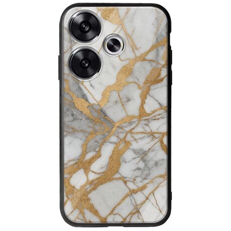 The Marble Collection - Elegance Xiaomi Poco F6 5G Groove TPU (Tempered Glass και TPU)