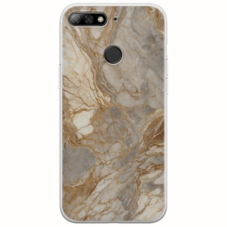 The Marble Collection - Natural Huawei P Smart Flexible TPU (Διάφανη Σιλικόνη)
