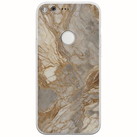 The Marble Collection - Natural Google Pixel Flexible TPU (Διάφανη Σιλικόνη)