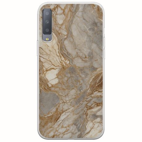 The Marble Collection - Natural Samsung Galaxy A7 2018 Flexible TPU (Διάφανη Σιλικόνη)