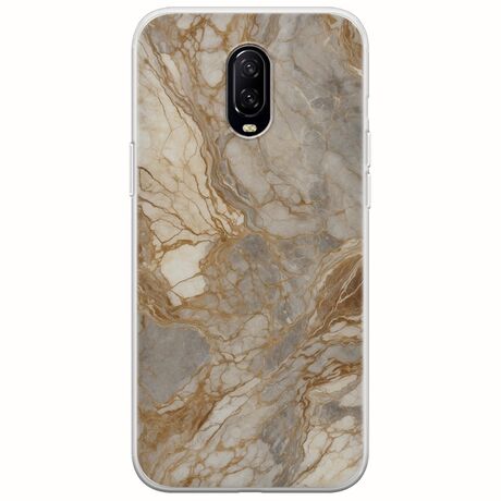 The Marble Collection - Natural OnePlus 6T Flexible TPU (Διάφανη Σιλικόνη)