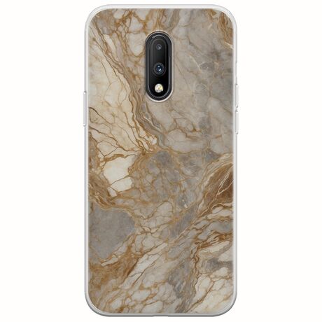 The Marble Collection - Natural OnePlus 7 Flexible TPU (Διάφανη Σιλικόνη)