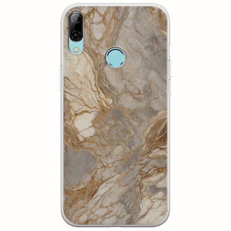 The Marble Collection - Natural Huawei Y7 2019 Flexible TPU (Διάφανη Σιλικόνη)