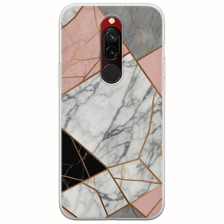 The Marble Collection - Modern Xiaomi Redmi 8 Flexible TPU (Διάφανη Σιλικόνη)