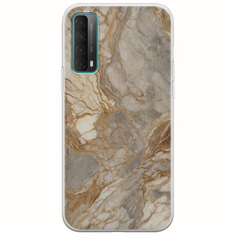The Marble Collection - Natural Huawei P Smart 2021 Flexible TPU (Διάφανη Σιλικόνη)