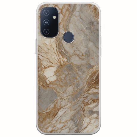 The Marble Collection - Natural OnePlus N100 Flexible TPU (Διάφανη Σιλικόνη)