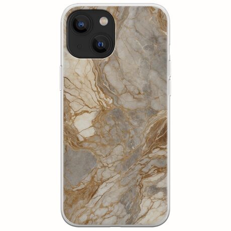 The Marble Collection - Natural iPhone 13  Flexible TPU (Διάφανη Σιλικόνη)