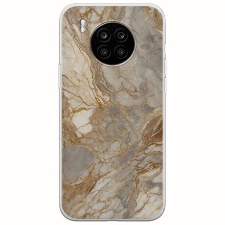 The Marble Collection - Natural Huawei Nova 8i Flexible TPU (Διάφανη Σιλικόνη)