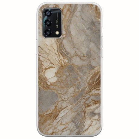 The Marble Collection - Natural Oppo A95 5G Flexible TPU (Διάφανη Σιλικόνη)