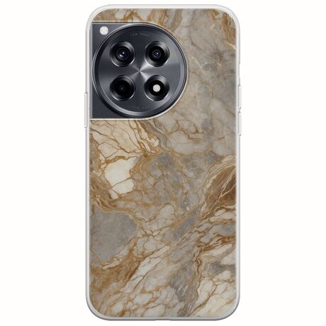 The Marble Collection - Natural OnePlus 12R 5G Flexible TPU (Διάφανη Σιλικόνη)