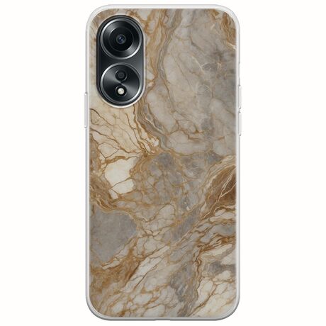 The Marble Collection - Natural Oppo A78 4G Flexible TPU (Διάφανη Σιλικόνη)