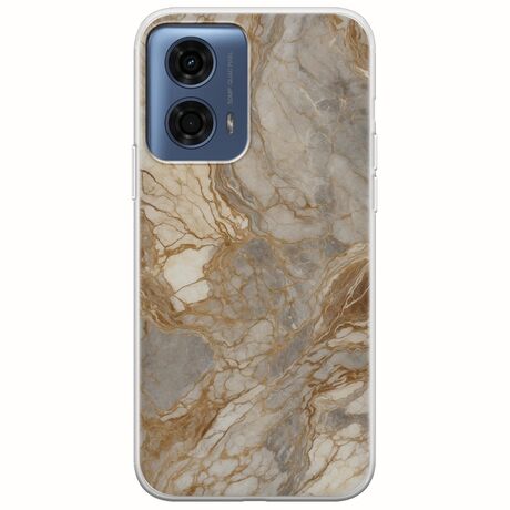 The Marble Collection - Natural Motorola Moto G24 Flexible TPU (Διάφανη Σιλικόνη)