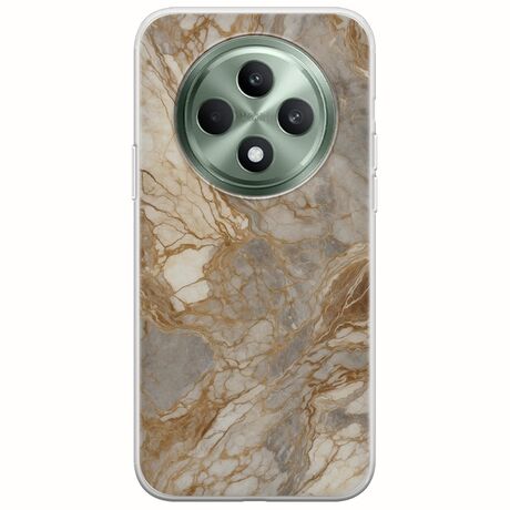 The Marble Collection - Natural Oppo Reno 12 FS 5G  Flexible TPU (Διάφανη Σιλικόνη)