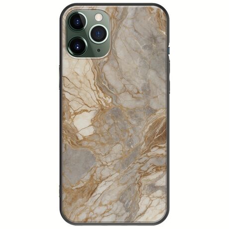 The Marble Collection - Natural iPhone 11 Pro Black TPU (Μαύρη Σιλικόνη)