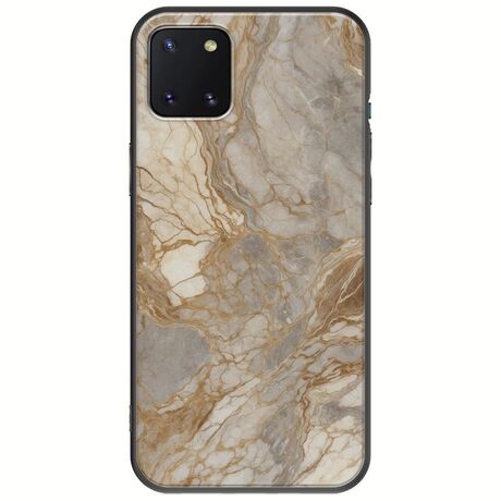 The Marble Collection - Natural Samsung Galaxy Note 10 Lite Black TPU (Μαύρη Σιλικόνη)