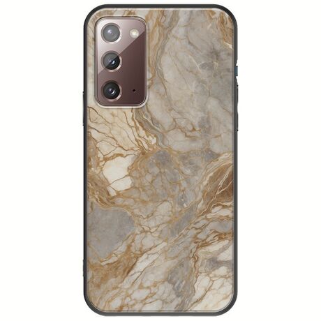The Marble Collection - Natural Samsung Galaxy Note 20 Black TPU (Μαύρη Σιλικόνη)
