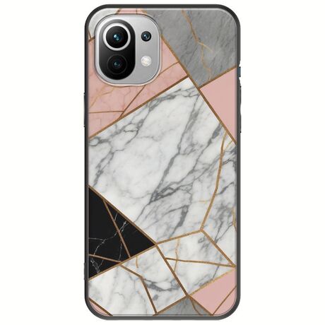 The Marble Collection - Modern Xiaomi Mi 11 Lite / 11 Lite NE / 5G Black TPU (Μαύρη Σιλικόνη)