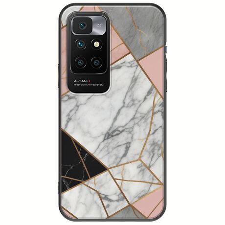 The Marble Collection - Modern Xiaomi Redmi 10 Black TPU (Μαύρη Σιλικόνη)