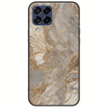 The Marble Collection - Natural Samsung Galaxy M53 5G Black TPU (Μαύρη Σιλικόνη)