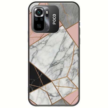 The Marble Collection - Modern Xiaomi Poco M5s Black TPU (Μαύρη Σιλικόνη)