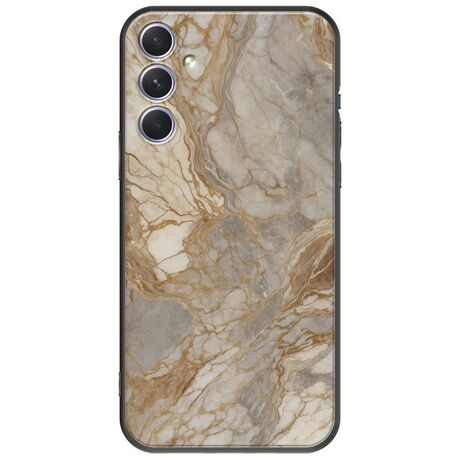 The Marble Collection - Natural Samsung Galaxy A54 5G Black TPU (Μαύρη Σιλικόνη)
