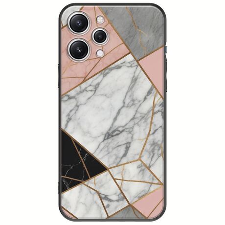 The Marble Collection - Modern Xiaomi Redmi 12 Black TPU (Μαύρη Σιλικόνη)
