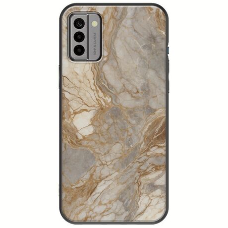 The Marble Collection - Natural Nokia G22 Black TPU (Μαύρη Σιλικόνη)