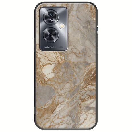 The Marble Collection - Natural Oppo A79 5G Black TPU (Μαύρη Σιλικόνη)
