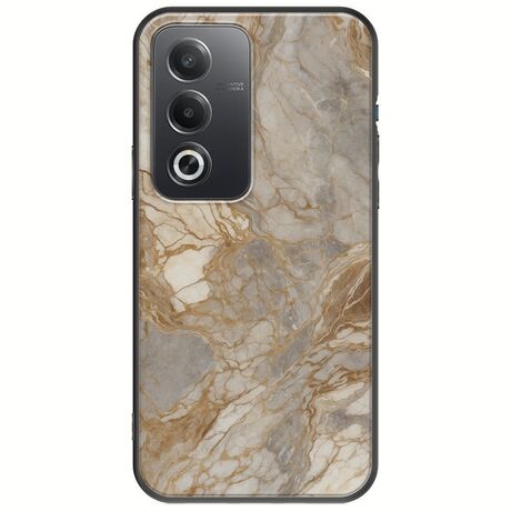 The Marble Collection - Natural Oppo A80 5G Black TPU (Μαύρη Σιλικόνη)