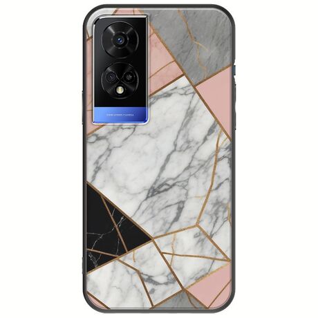 The Marble Collection - Modern TCL 50 5G Black TPU (Μαύρη Σιλικόνη)
