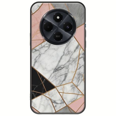The Marble Collection - Modern Xiaomi Poco C75 4G Black TPU (Μαύρη Σιλικόνη)