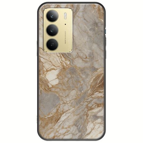 The Marble Collection - Natural Realme C75 4G Black TPU (Μαύρη Σιλικόνη)