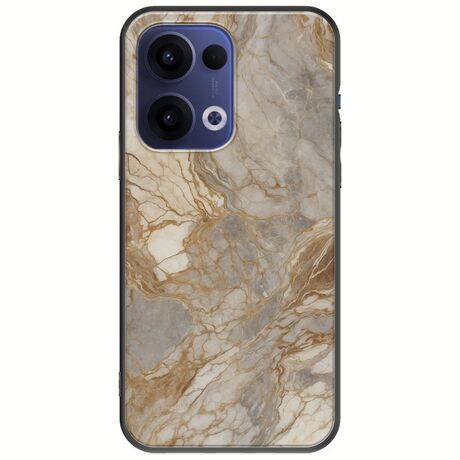 The Marble Collection - Natural Oppo Reno 13 5G Black TPU (Μαύρη Σιλικόνη)
