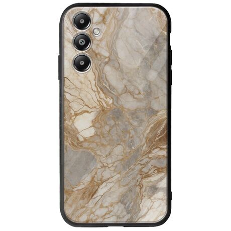 The Marble Collection - Natural Samsung Galaxy A16 4G / 5G Groove TPU (Tempered Glass και TPU)