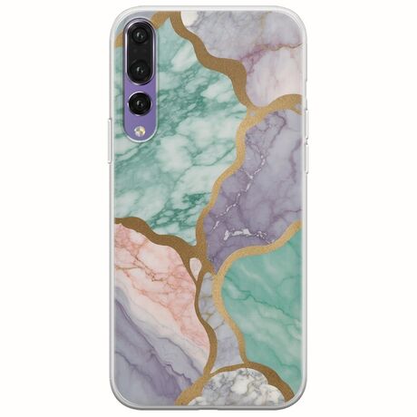 The Marble Collection - Pastel Huawei P20 Pro Flexible TPU (Διάφανη Σιλικόνη)