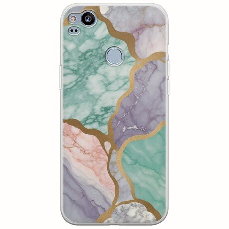 The Marble Collection - Pastel Google Pixel 2 Flexible TPU (Διάφανη Σιλικόνη)