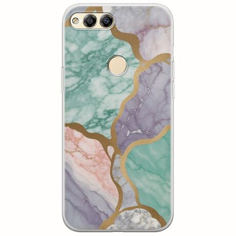 The Marble Collection - Pastel Huawei Honor 7X Flexible TPU (Διάφανη Σιλικόνη)