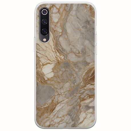 The Marble Collection - Natural Xiaomi Mi 9 Flexible TPU (Διάφανη Σιλικόνη)