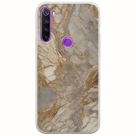 The Marble Collection - Natural Xiaomi Redmi Note 8 Flexible TPU (Διάφανη Σιλικόνη)