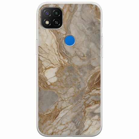 The Marble Collection - Natural Xiaomi Redmi 9C Flexible TPU (Διάφανη Σιλικόνη)