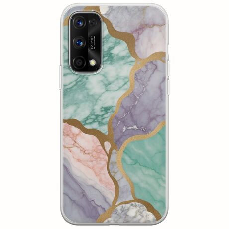 The Marble Collection - Pastel Realme 7 5G Flexible TPU (Διάφανη Σιλικόνη)