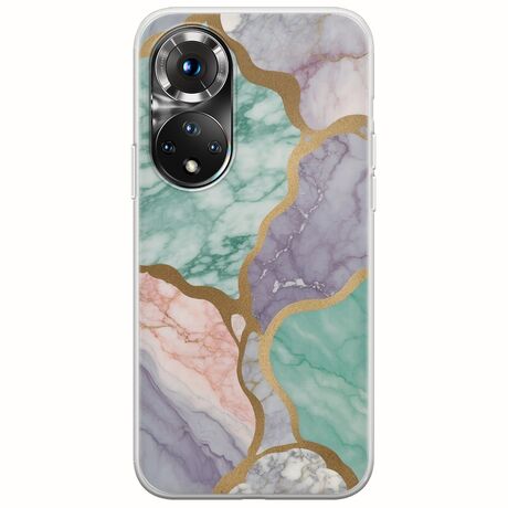 The Marble Collection - Pastel Huawei Honor 50 Flexible TPU (Διάφανη Σιλικόνη)