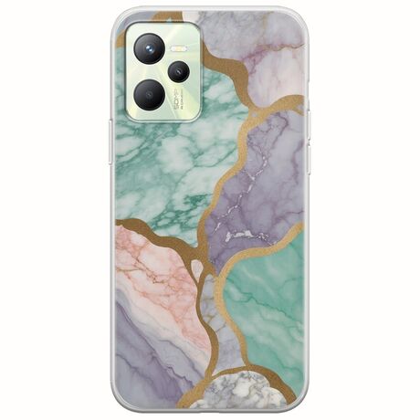 The Marble Collection - Pastel Realme C35 Flexible TPU (Διάφανη Σιλικόνη)
